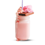 Sparkling Cotton Candy Milkshake 